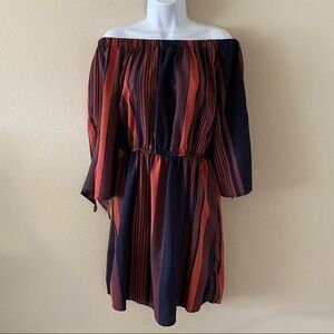 Strapless Striped Dress